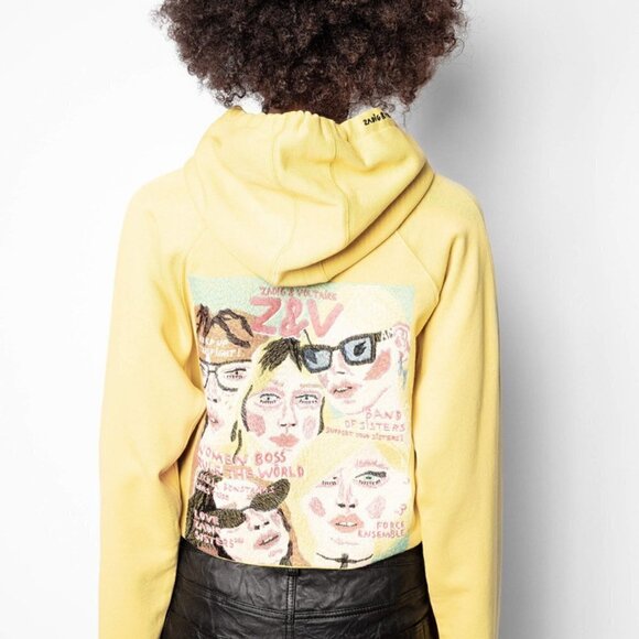 ZADIG & VOLTAIRE Georgy Band of Sisters Sweatshirt color: Sugar